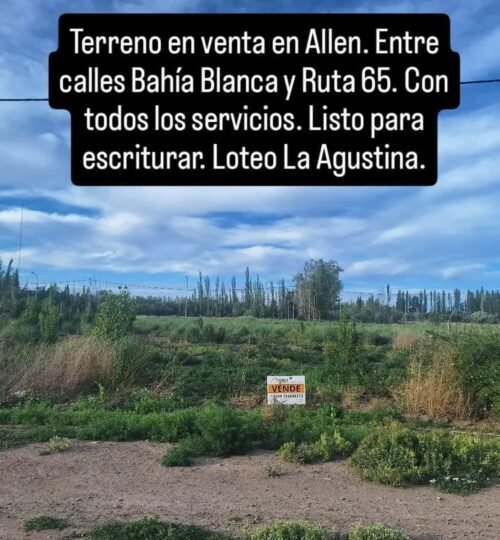 TERRENO EN LOTEO LA AGUSTINA